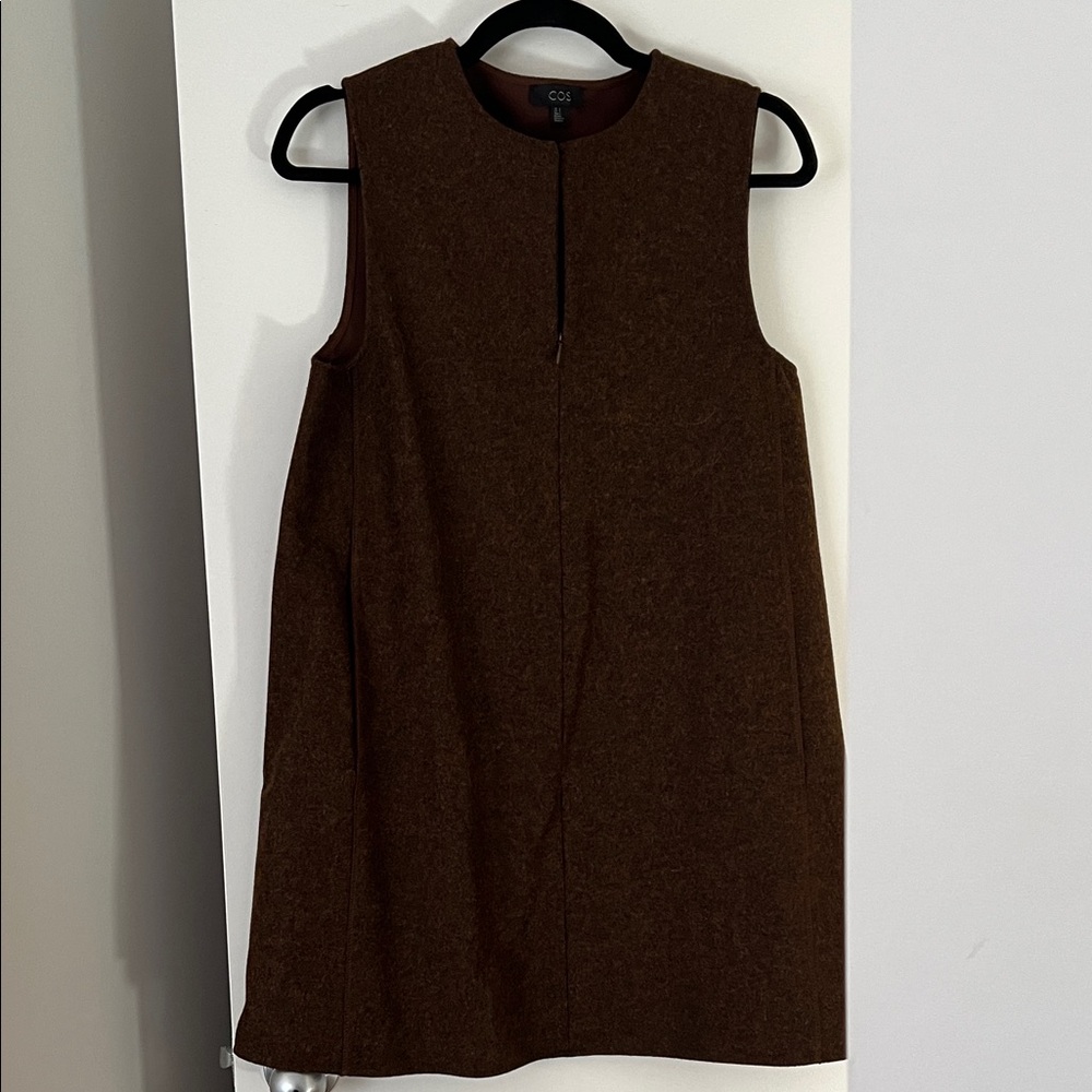 COS Dark Brown Wool Dress
